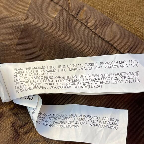 ZARA TRF British Collection Wool Military Peacoat Jacket S Preppy Academia - Picture 12 of 14